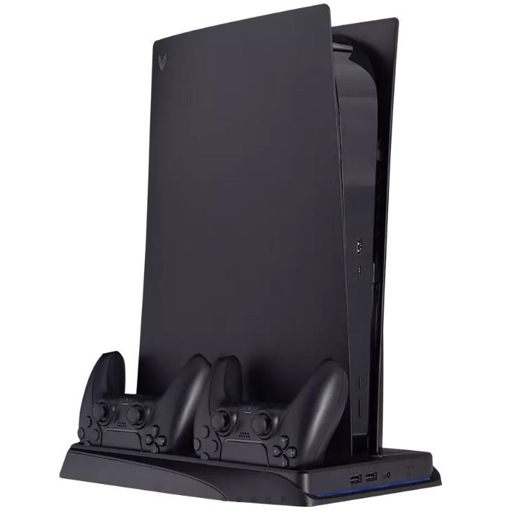 Steeldigi Stand Ps5 Stazione Ricarica Controller + Raffreddamento Base Verticale