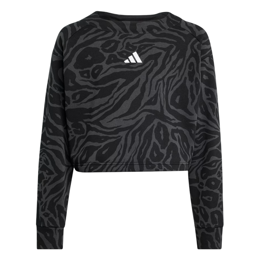 Adidas Felpa Girocollo FI AOP per Bambino Nero – Codice Articolo JM1367