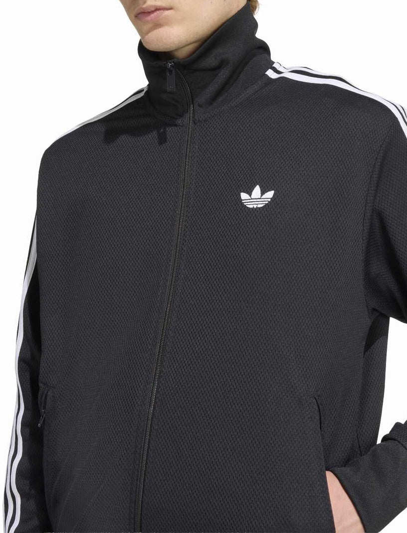Adidas Originals Felpa unisex con zip Firebird Adicolor Mesh KE0782 nera