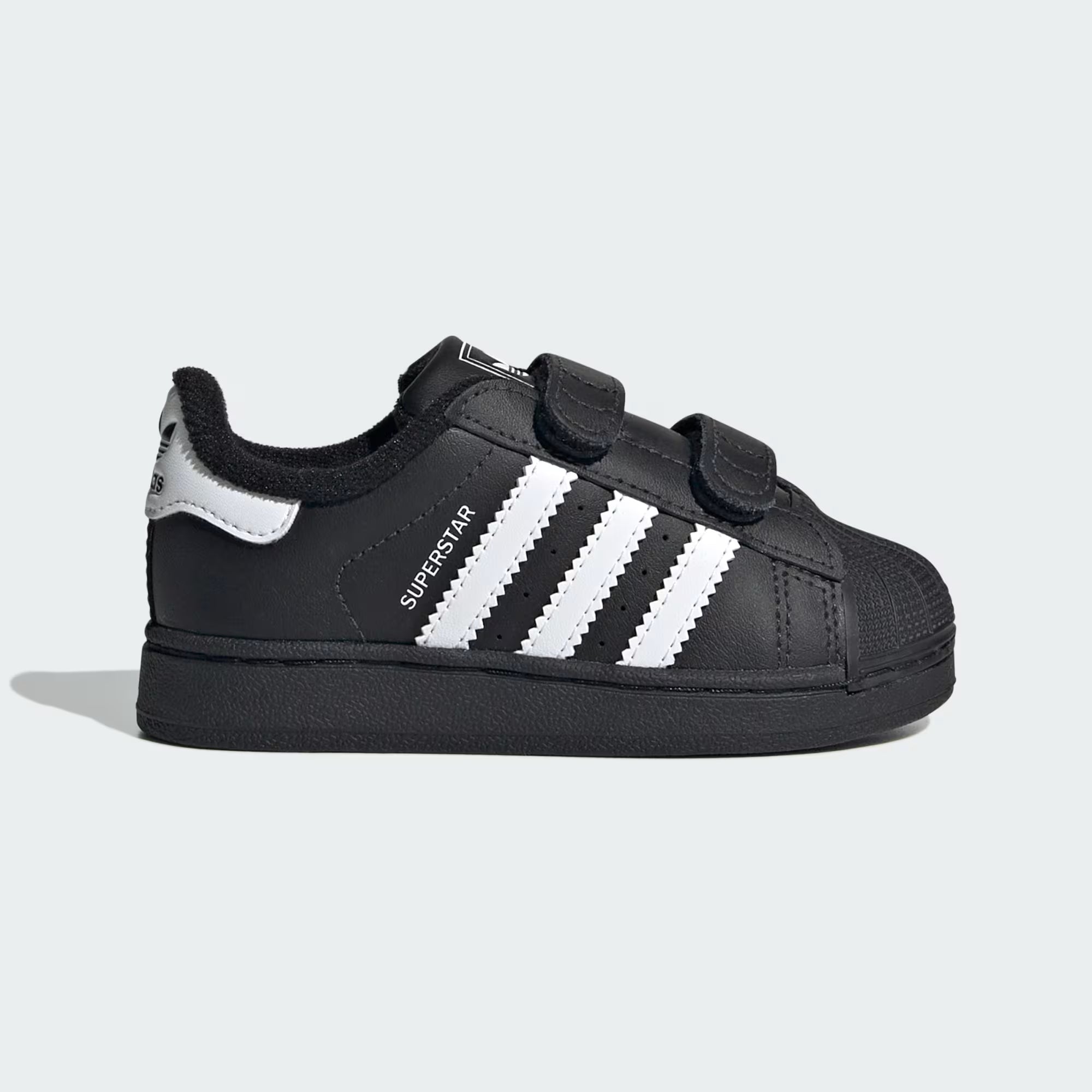 Adidas Originals Superstar II Infant Sneakers Bambini Nere Velcro Punta Conchiglia - JI3991