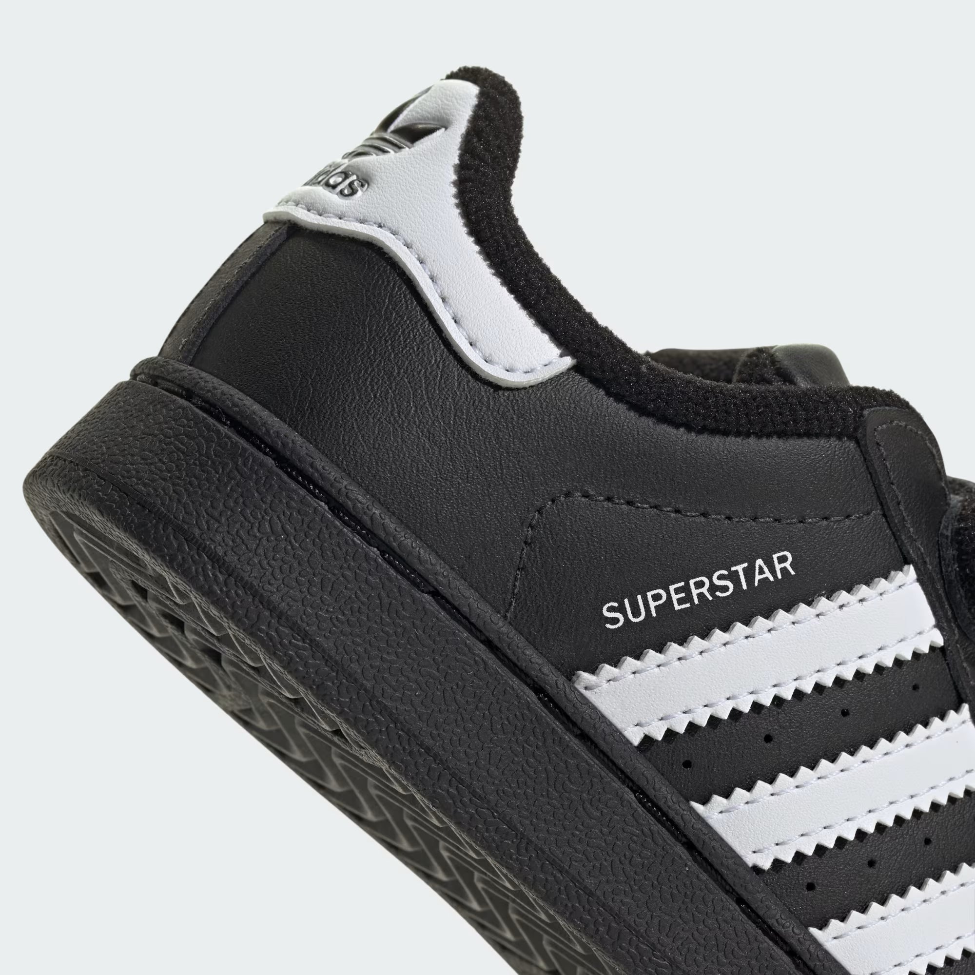 Adidas Originals Superstar II Infant Sneakers Bambini Nere Velcro Punta Conchiglia - JI3991