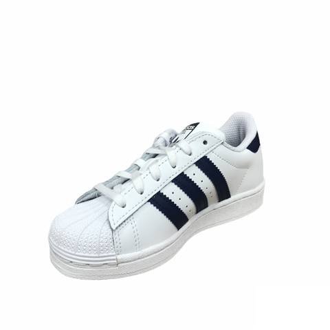 Adidas sneakers bassa per ragazzi Superstar C GZ2884 bianco-blu