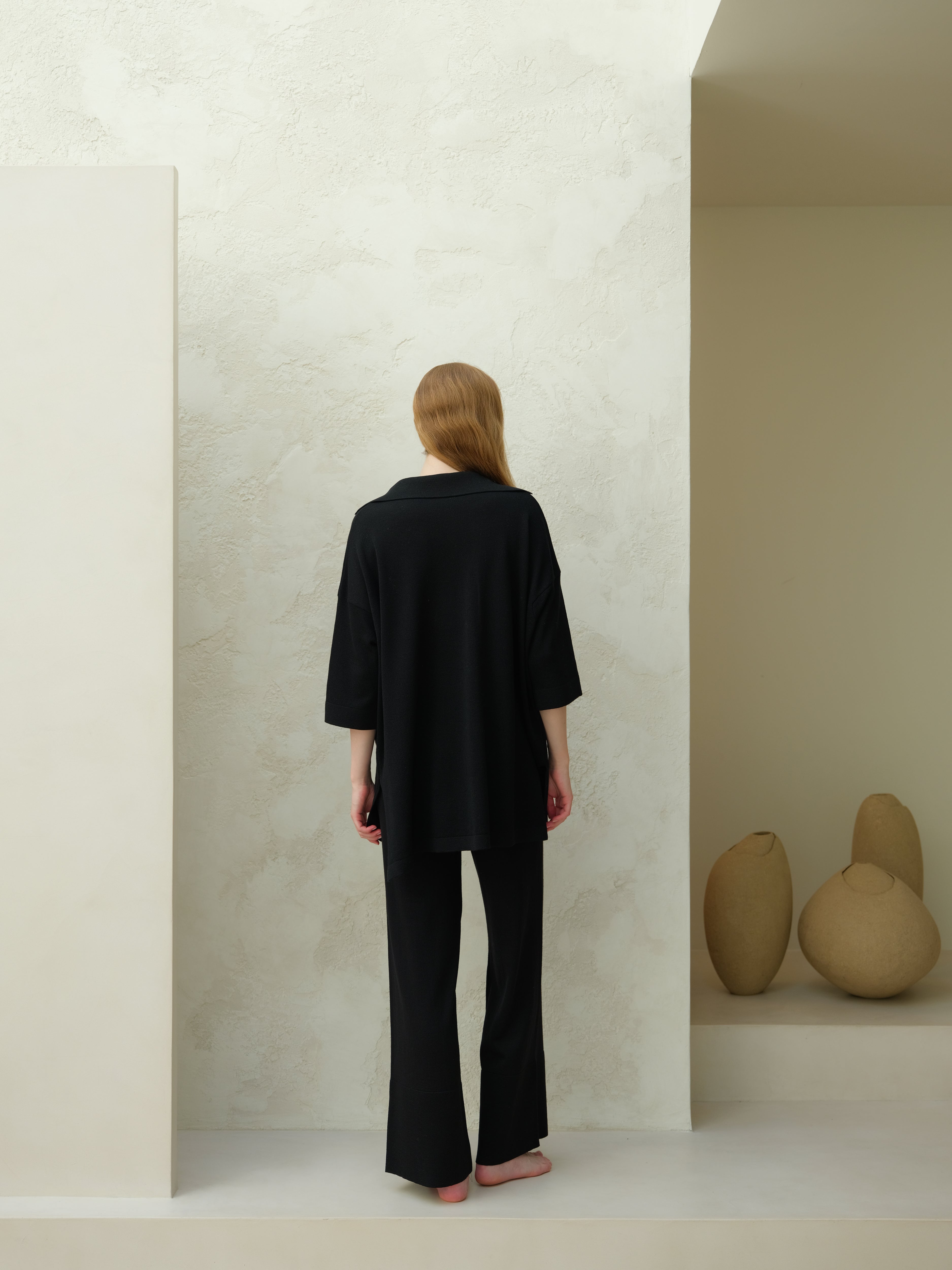 Extra Fine Merino Wool Maxi Polo