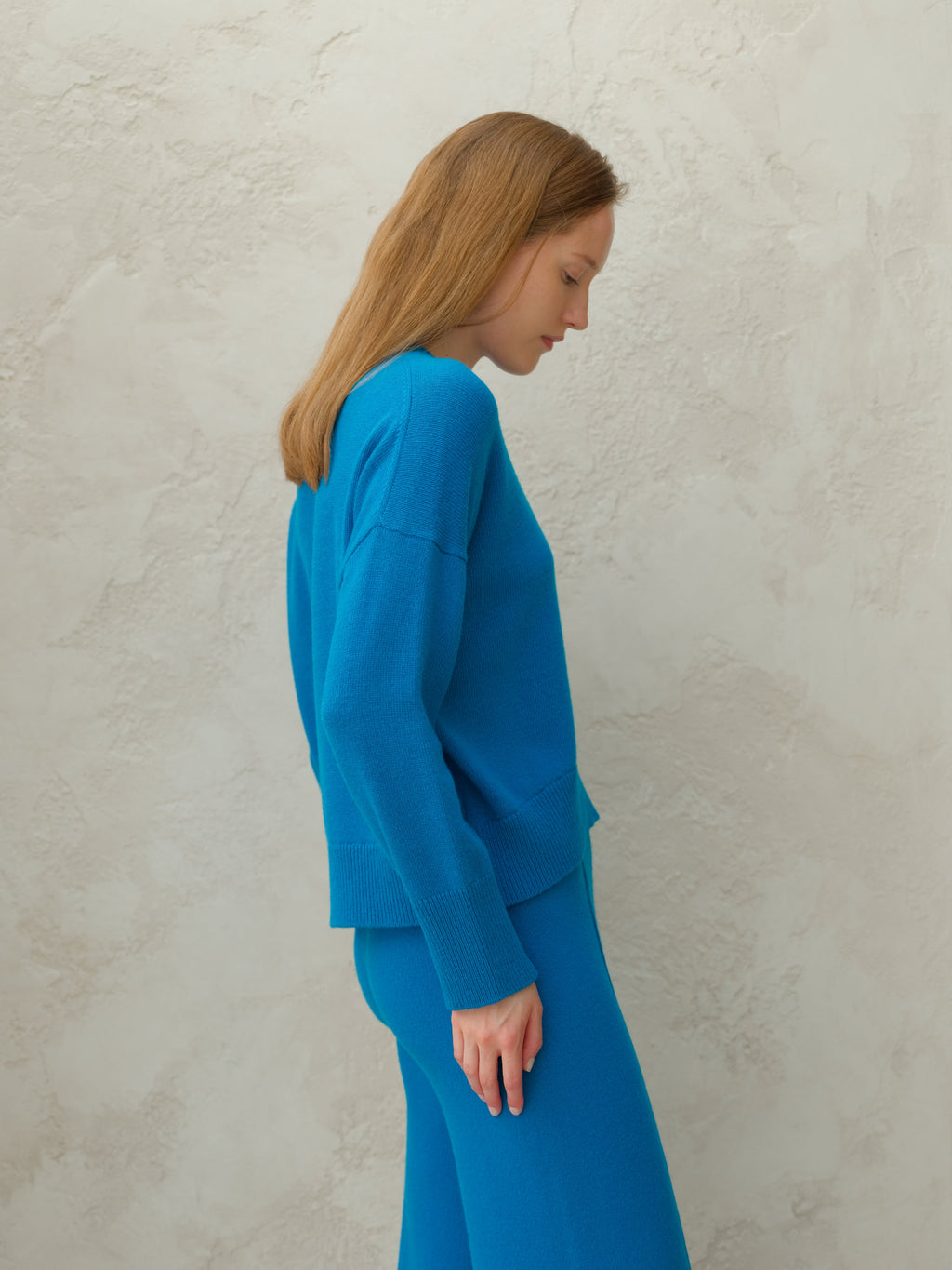 Cashmere Mix Relaxed Crewneck Sweater