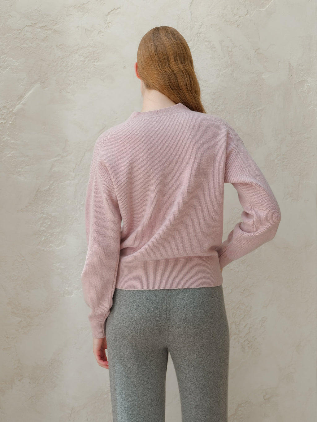 Cashmere Mix Ribbed Cardigan