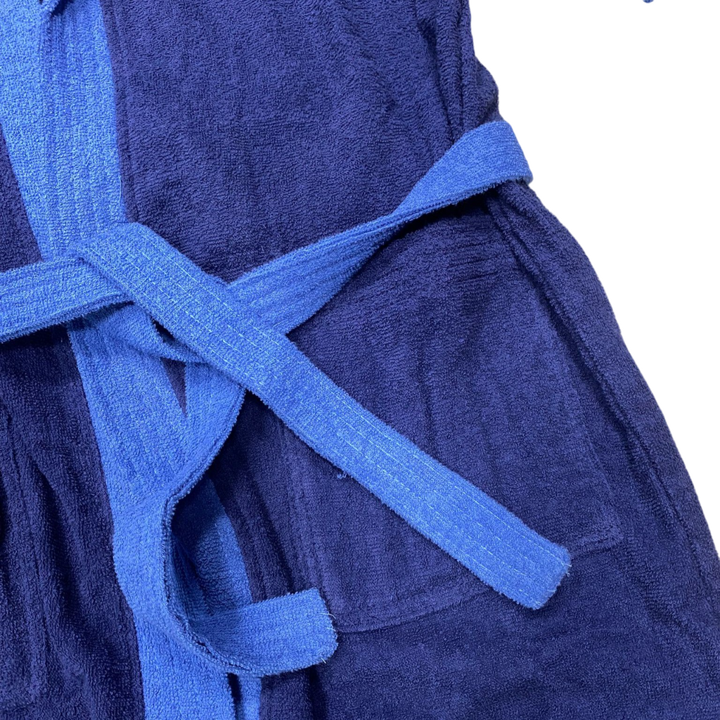 Arena Accappatoio Cotton Robe Bicolor 011690 780 Blu-Azzurro – Comfort Assorbente