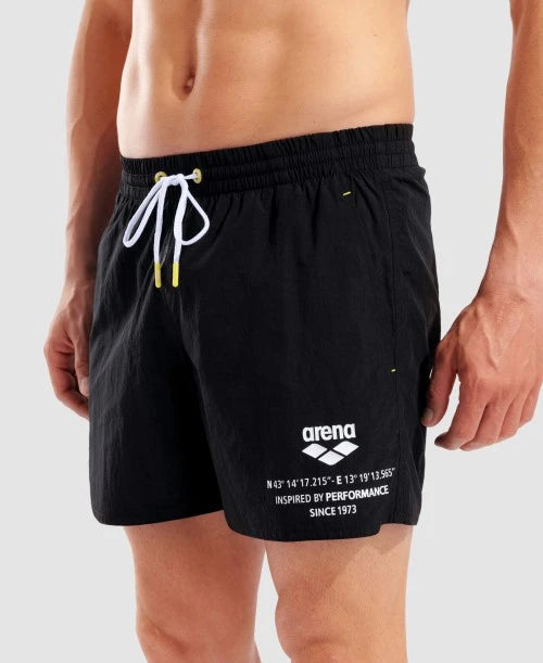 Arena Graphic Beach Short Uomo Nero 010891500