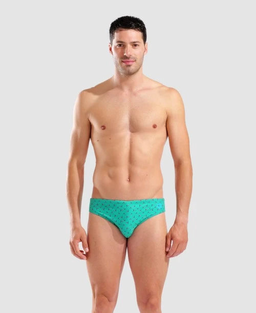 Arena Slip Piscina Uomo Verde - Briefs Allover Flags 005244670
