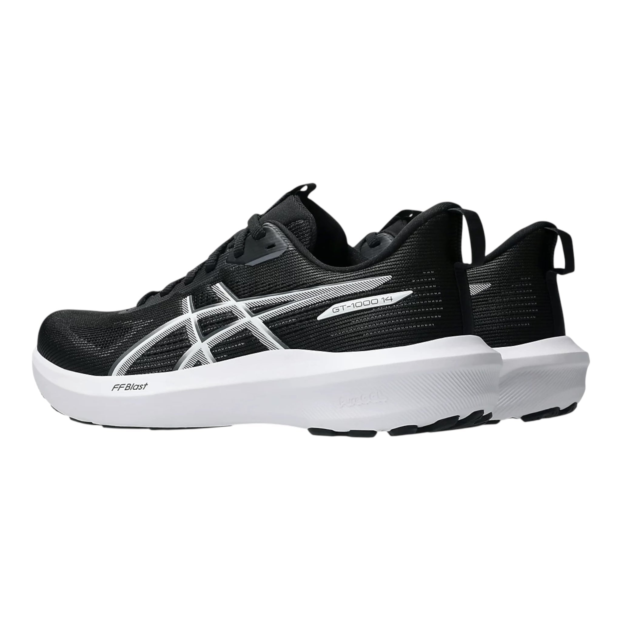 Asics Scarpa Running Donna GT-1000 14 1012B859-002 Nero Bianco