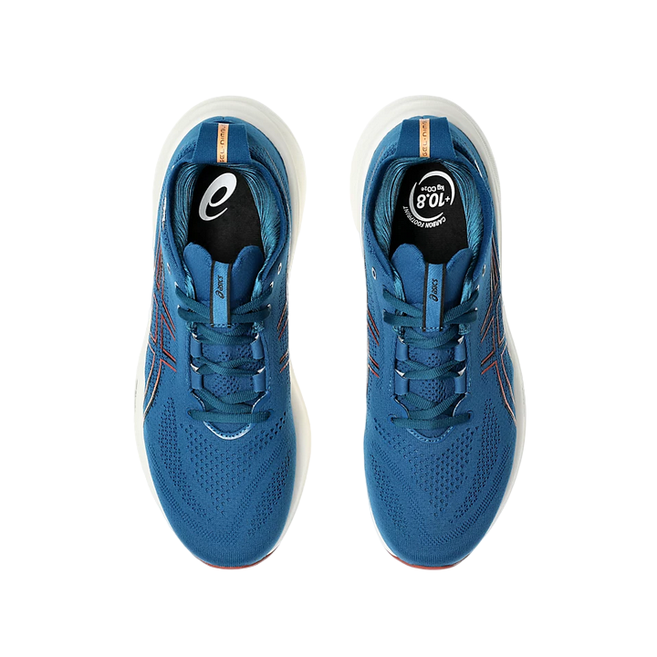 Asics Gel Nimbus 26 1011B794-404 Blu Arancio - Scarpa Running Uomo Ammortizzazione Massima