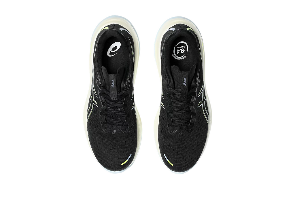 Asics scarpa da corsa da uomo Gel Cumulus 26 1011B792-006 nero-giallo