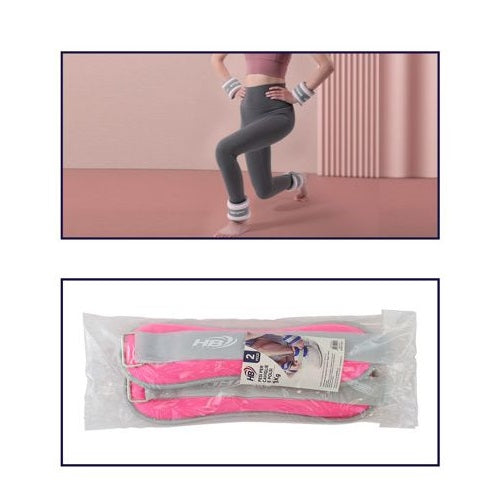 Coppia Pesi Per Caviglie/Polsi Sabbia Sport Fitness Cavigliere Da 750g (1.5kg) R