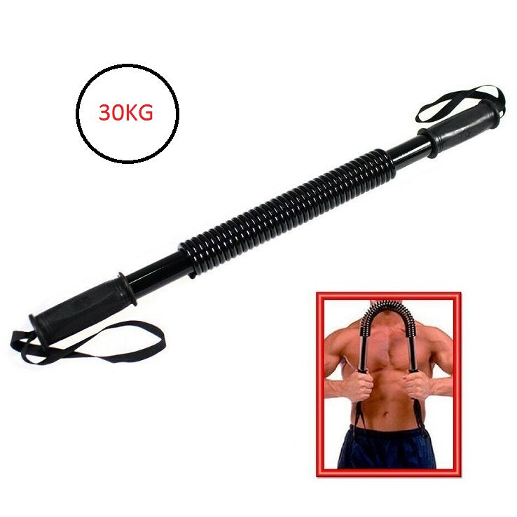 Power-Twister Barra Di Potenza Molla Attrezzi Per Palestra Fitness Sport 30Kg