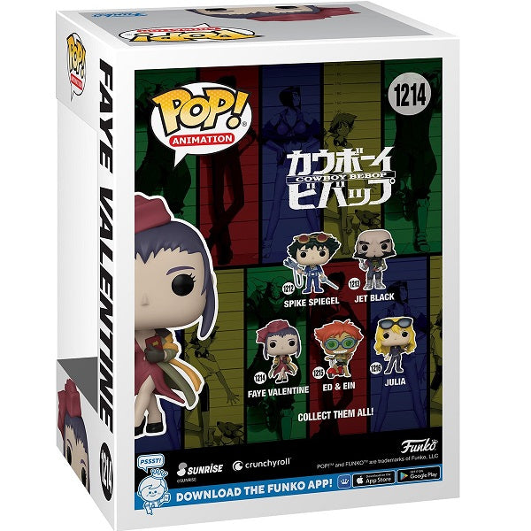 Funko Pop ! Animation Cowboy Bebop - Faye Valentine (1214) Girl Vinyl Figure