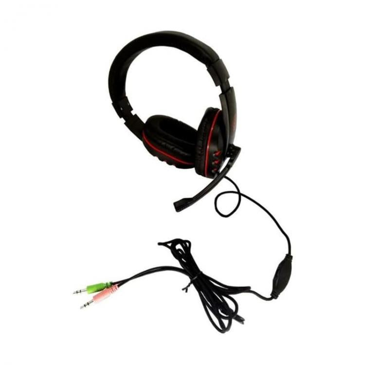 CUFFIE DA GIOCO GAMING HEADSET MICROFONO CUFFIA PC COMPUTER CHAT WINDOWS - bs401