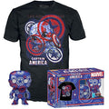Funko Pop ! Tees Marvel Captain America 36 Art Series Special Edition T-Shirt L