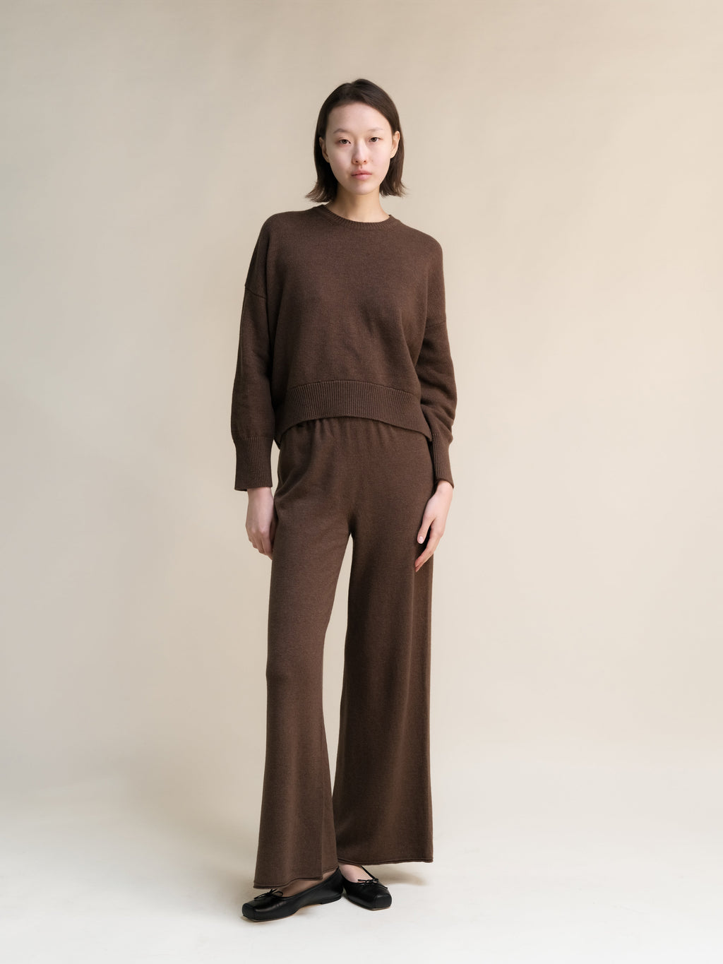 Cashmere Mix Relaxed Crewneck Sweater