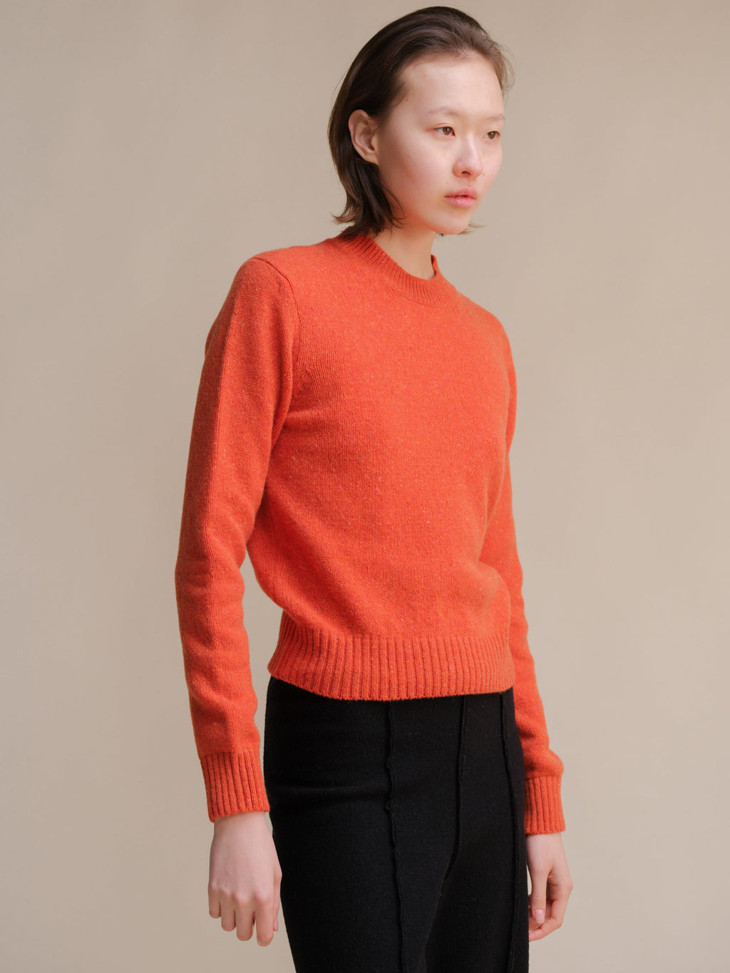 Tweed Crewneck Sweater