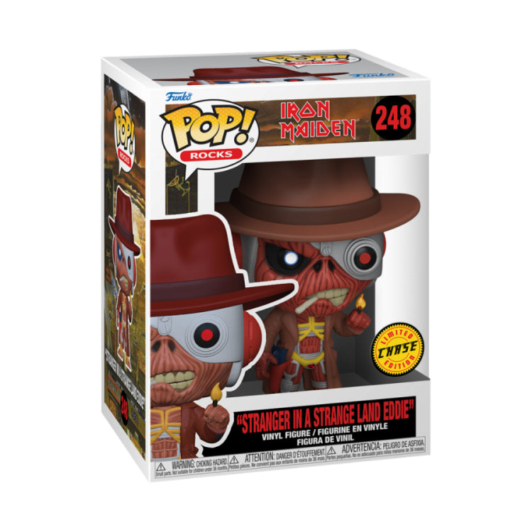 Funko Pop ! Rocks Iron Maiden - Stranger In A Strange Land Eddie (248) Chase 9Cm