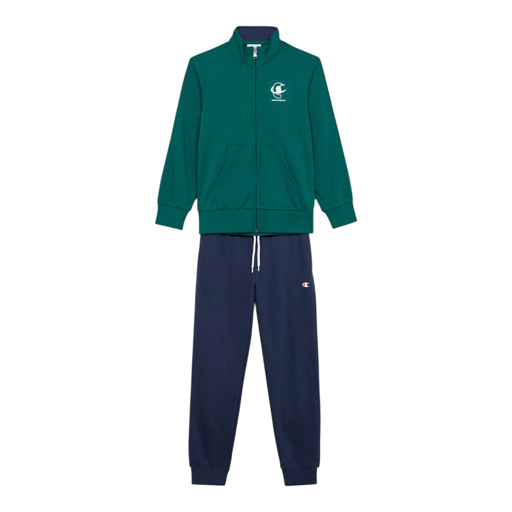 Champion GRAPHIC FULL ZIP SET - Tuta - 307536 GS511 verde-blu