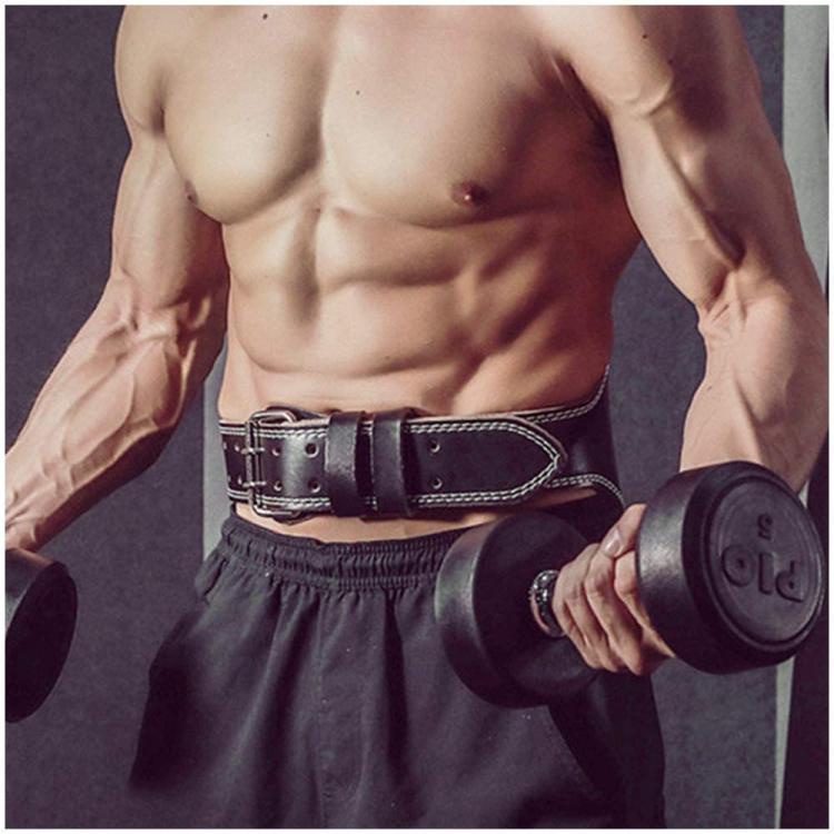CINTURA SOLLEVAMENTO PESI CUOIO NERA ALLENAMENTO BODYBUILDING FASCIA LOMBARE |XL