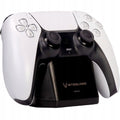 Steeldigi Base Ricarica Dualsense Play Station 5 Controller Nero Bianco Ps5