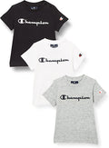 Champion 3 T-shirt da infant manica corta Legacy American Classic Logo 305974 WW001 bianco-grigio-blu