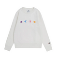 Champion Felpa girocollo da ragazza Legacy 404781 WW036 bianco