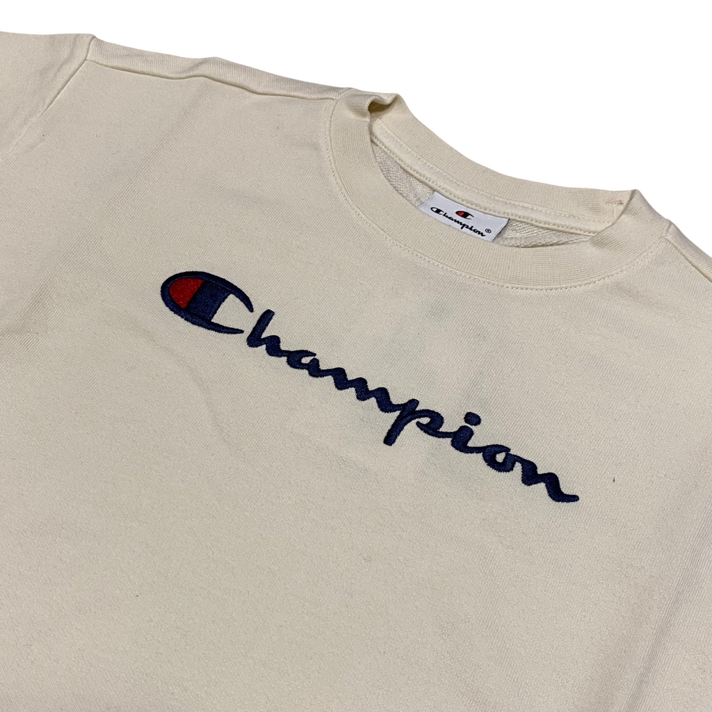 Champion felpa girocollo da ragazza 405086 YS141 sabbia