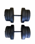 Contes Set Manubri e Bilanciere 42Kg DY-DB-42KG Cemento Rivestito