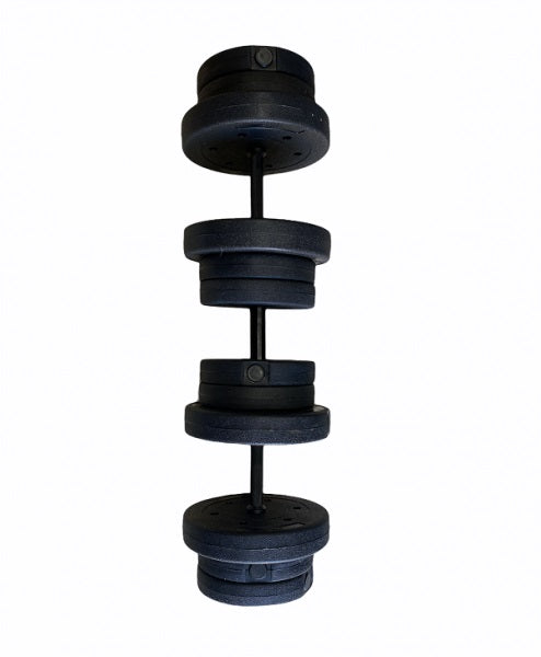 Contes Set Manubri e Bilanciere 42Kg DY-DB-42KG Cemento Rivestito
