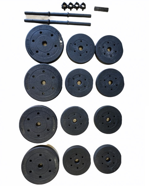 Contes Set Manubri e Bilanciere 42Kg DY-DB-42KG Cemento Rivestito