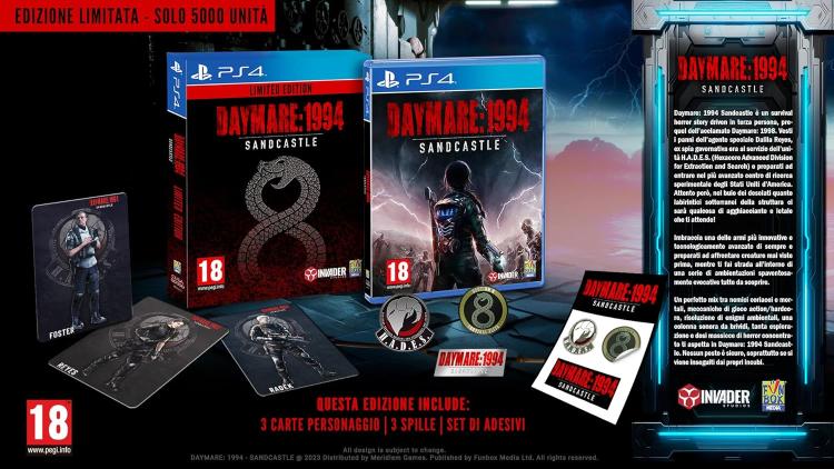 DAYMARE:1994 SANDCASTLE PS4 LIMITED EDITION GIOCO PLAYSTATION 4 PAL ITA HORROR