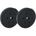 COPPIA DISCHI PESI BILANCIERE MANUBRI DISCO Ø 30mm IN ABS PALESTRA 2x 10KG=20KG