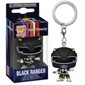 Funko Pop ! Keychain Tv Power Rangers 30Th (Black Ranger) Portachiavi Vinyl 4Cm