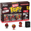Funko Bitty Pop! Deadpool Dinopool/Deadpool Barista/Roman Senator 4 Pack Mistery