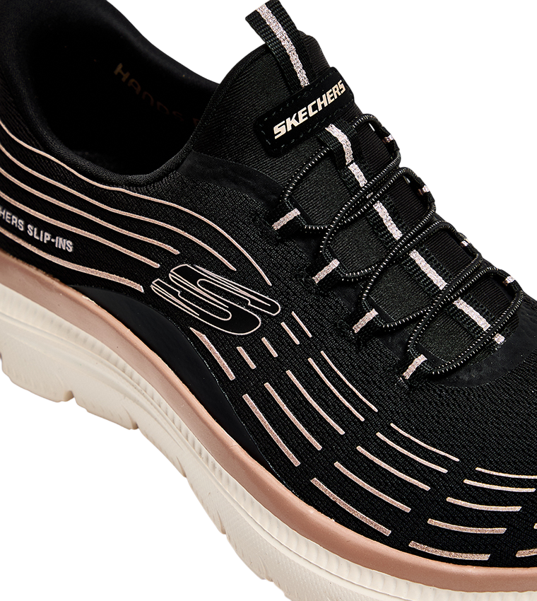 Skechers Slip-ins Summit Plus 150611/BKRG - Scarpa Donna Nera