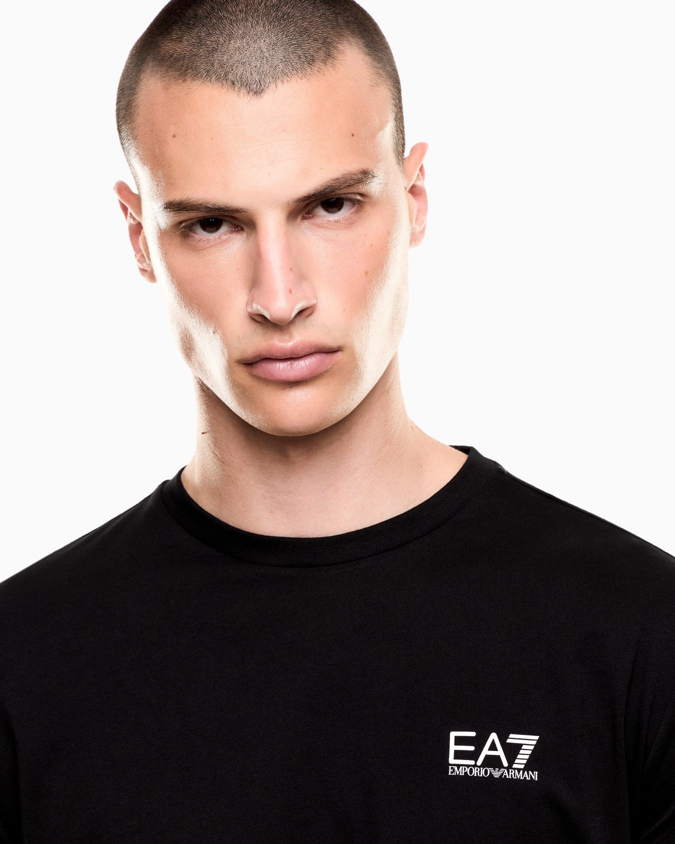EA7 Emporio Armani T-shirt Logo Series Uomo Nera 7M000567 AF10375 MC008