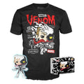 Funko Pop ! Tees Marvel Anti Venom (401) Eddie Brock Figure Gitd 9Cm + T-Shirt M