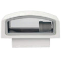 Plafoniera Da Esterno Applique Doppia Luce  Acciaio Vetro E27 Lampada Led Bianco