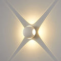 Universo Applique Led Sfera 4 Fasci A Parete Da Esterno Lampada Bianco Naturale