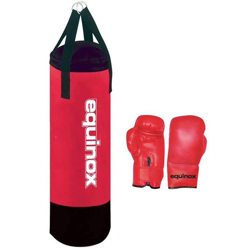 Equinox sacco da box con guanti da 6oz per ragazzi Set Pro Boxe BOE-002