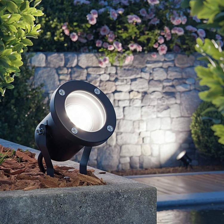 Faretto Giardino Picchetto Parete Esterno Segnapassi Orientabile Led Gu10 Bianco