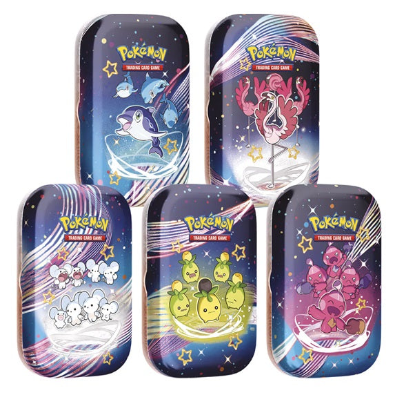 Pokemon Destino Di Paldea Set Da 5 Mini Tin Da Collezione Gcc Tcg Italiano Nuovo
