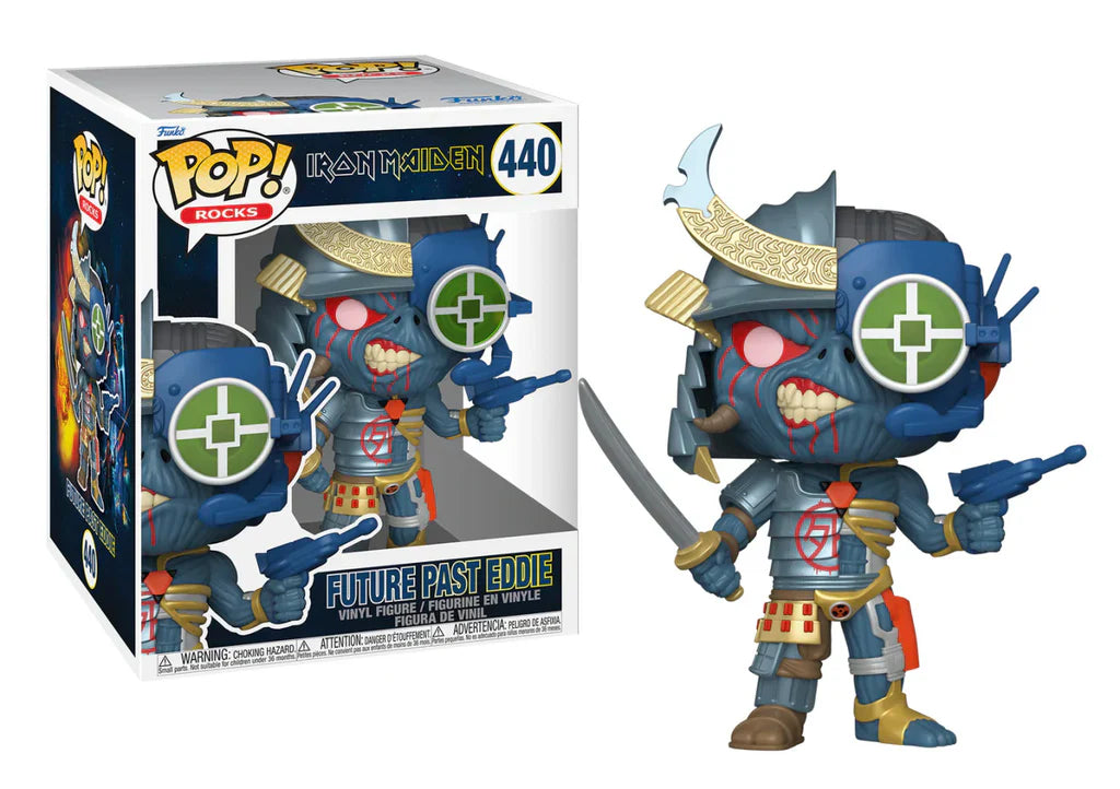 Funko Pop! Super: Iron Maiden (440)- The Future Past Eddie Senjutsu Figure 15Cm