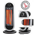Stufa Elettrica Oscillante Carbonio 900W Basso Consumo Maniglia Stufetta Alogena