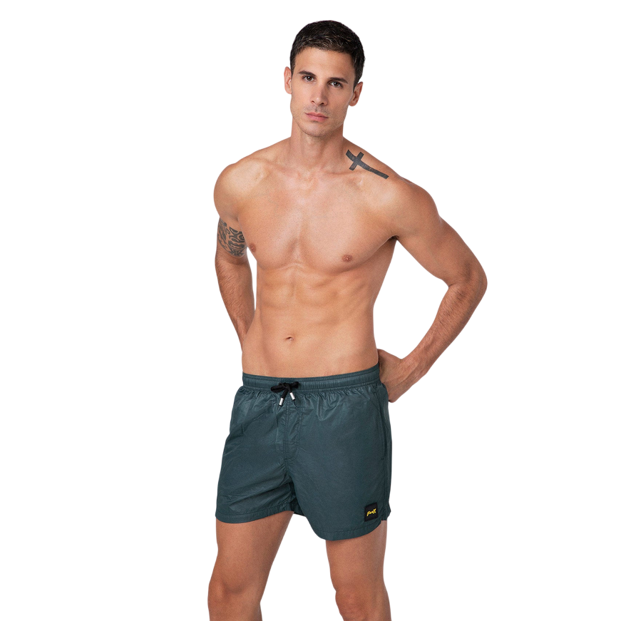 F**K Pantaloncino Costume Mare Uomo Verde - M01BU02VS