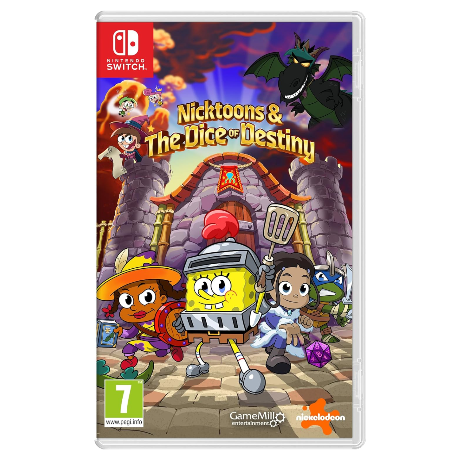 Nicktoons And The Dice Of Destiny Switch Gioco EU Multilingua Spongebob