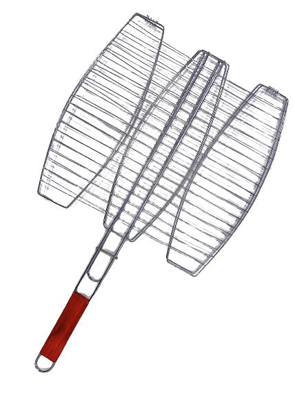 Fenner Bbq Griglia Pesce 3 Grill Barbecue Per Pesce Alla Brace 3 Posti 38X37Cm