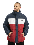 Fila Giacca 661241 A225 Blu Bianco Rosso - Giubbotto Invernale Uomo Imbottito Streetwear